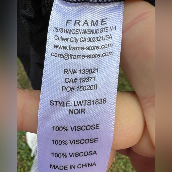 NWOT Frame mock high neck ruched tank blouse top smocked S - Picture 9 of 10